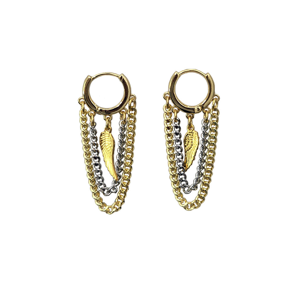 Pendientes Golden Wing