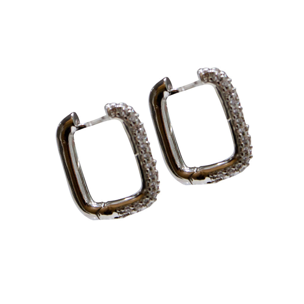 Arracadas Sparkly Square