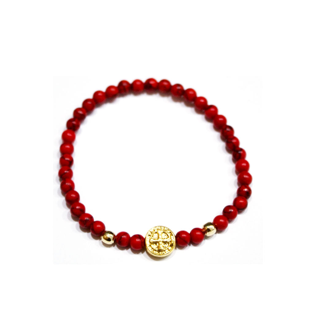 Pulsera San Benito Roja
