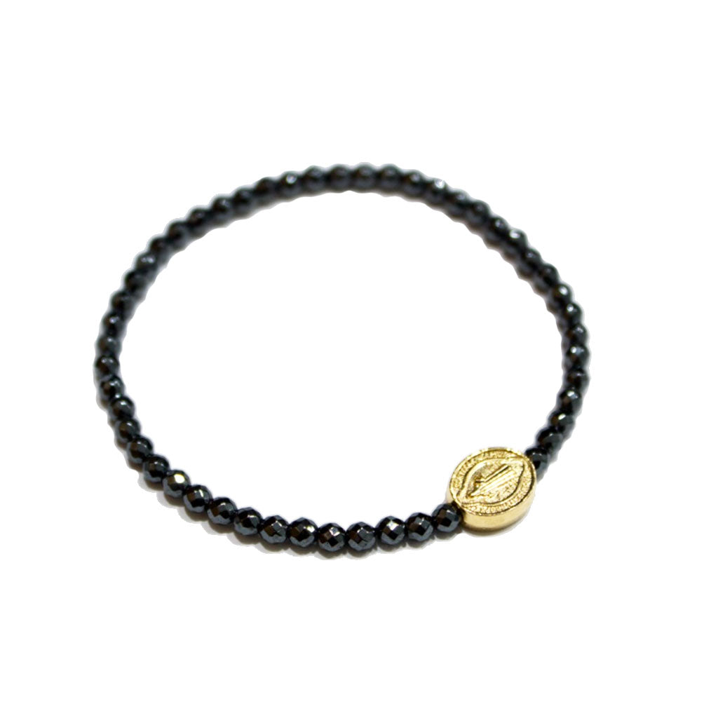 Pulsera San Benito Hematita Gris